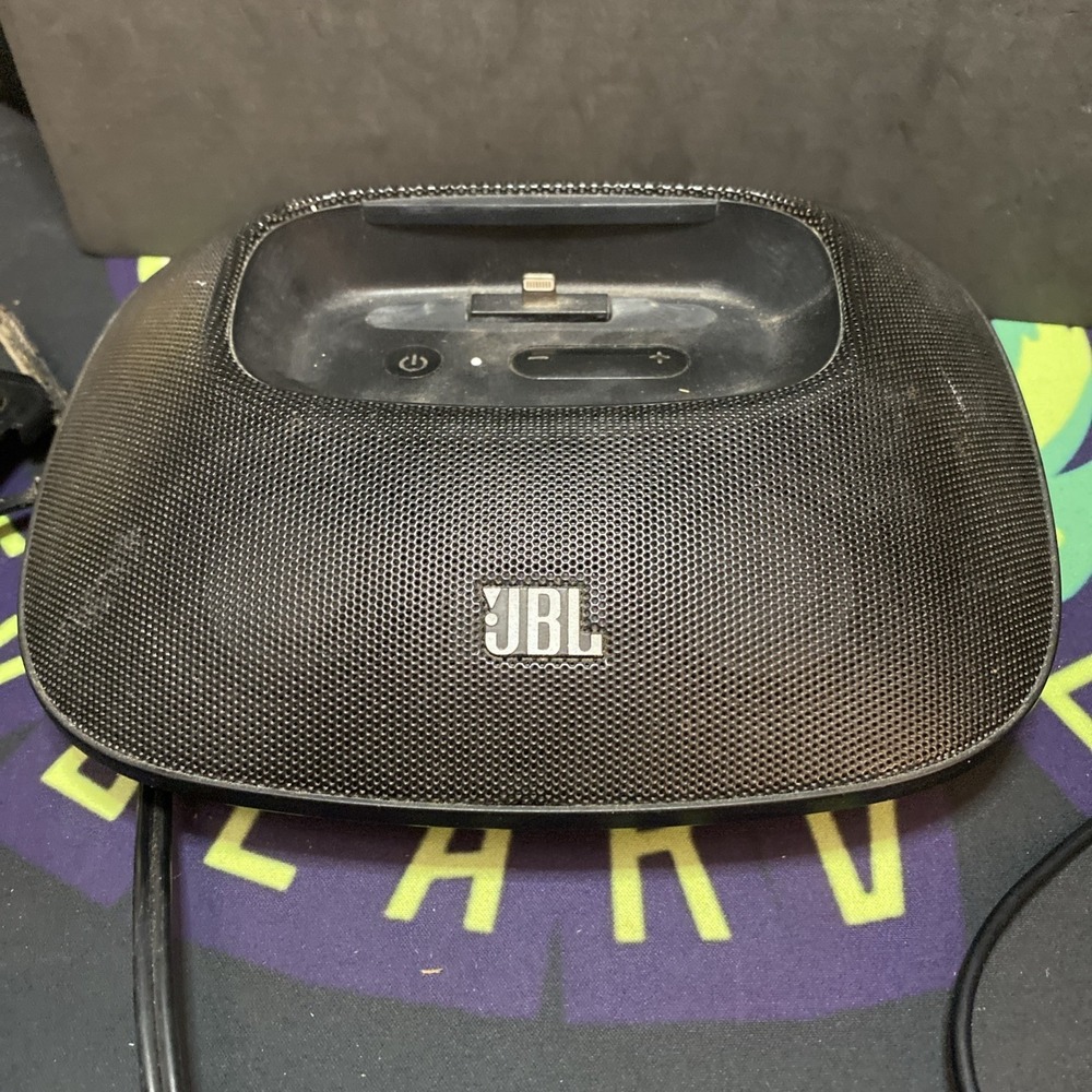 JBL OnBeat Micro Portable Speaker Dock Lightning Connector iPhone iPod WORKS A1
